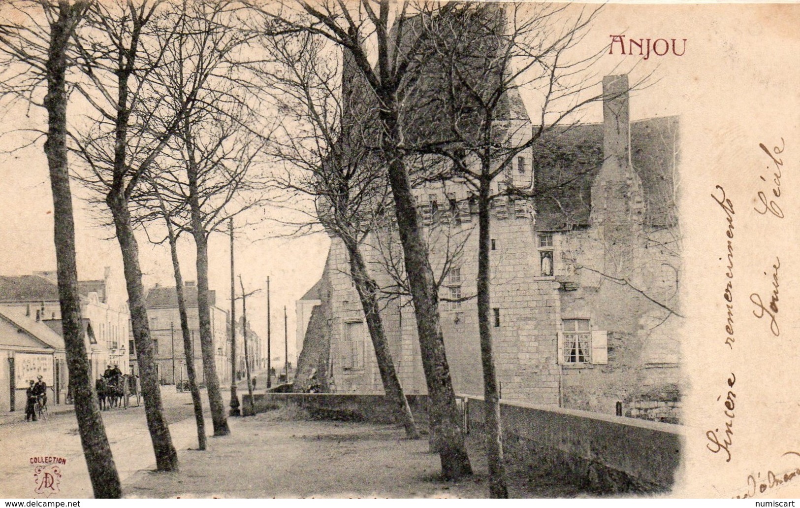 Les Ponts-de-Cé Animée La Mairie Le Château Attelage - Les Ponts De Ce
