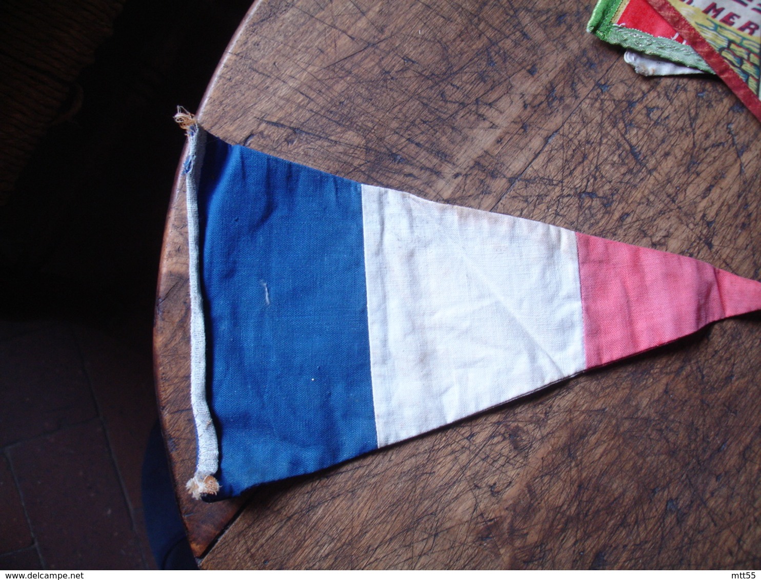 Fanion Tissu Drapeau Francais - Obj. 'Souvenir De'