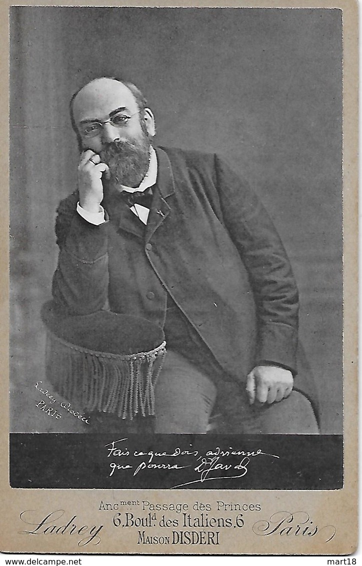 Photo LADREY DISDERI - Portrait D' Emile JAVAL - Années 1880 / 1900 - - Berühmtheiten