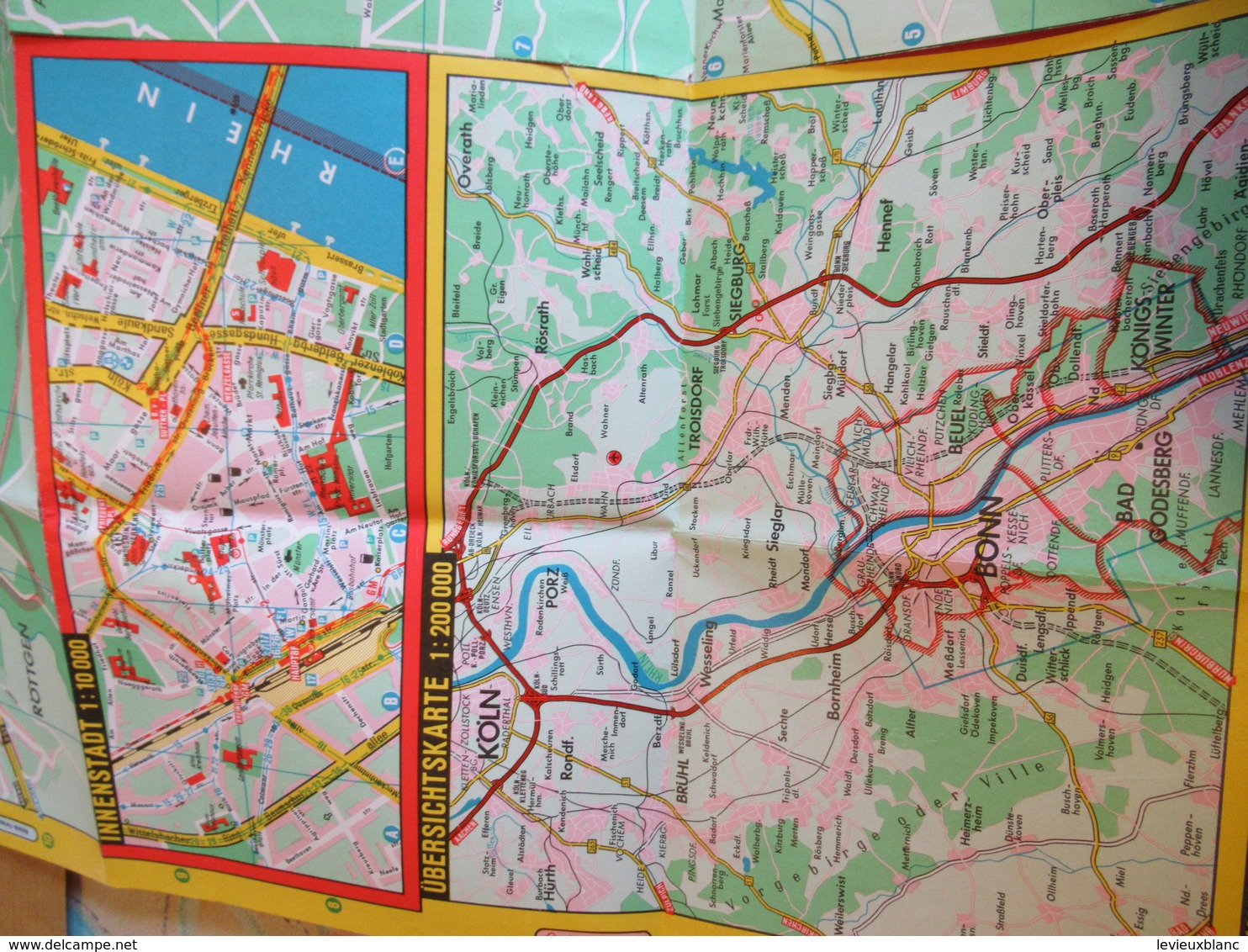 Plan Guide / BONN/Bad Godesberg / Falk Plan / N°166/  Allemagne/ Vers 1970   PGC290 - Dépliants Touristiques