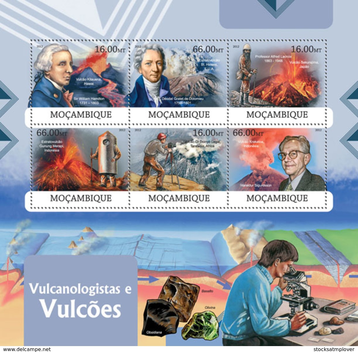 Mozambique 2012 Volcanologists And Volcanoes - Mozambique