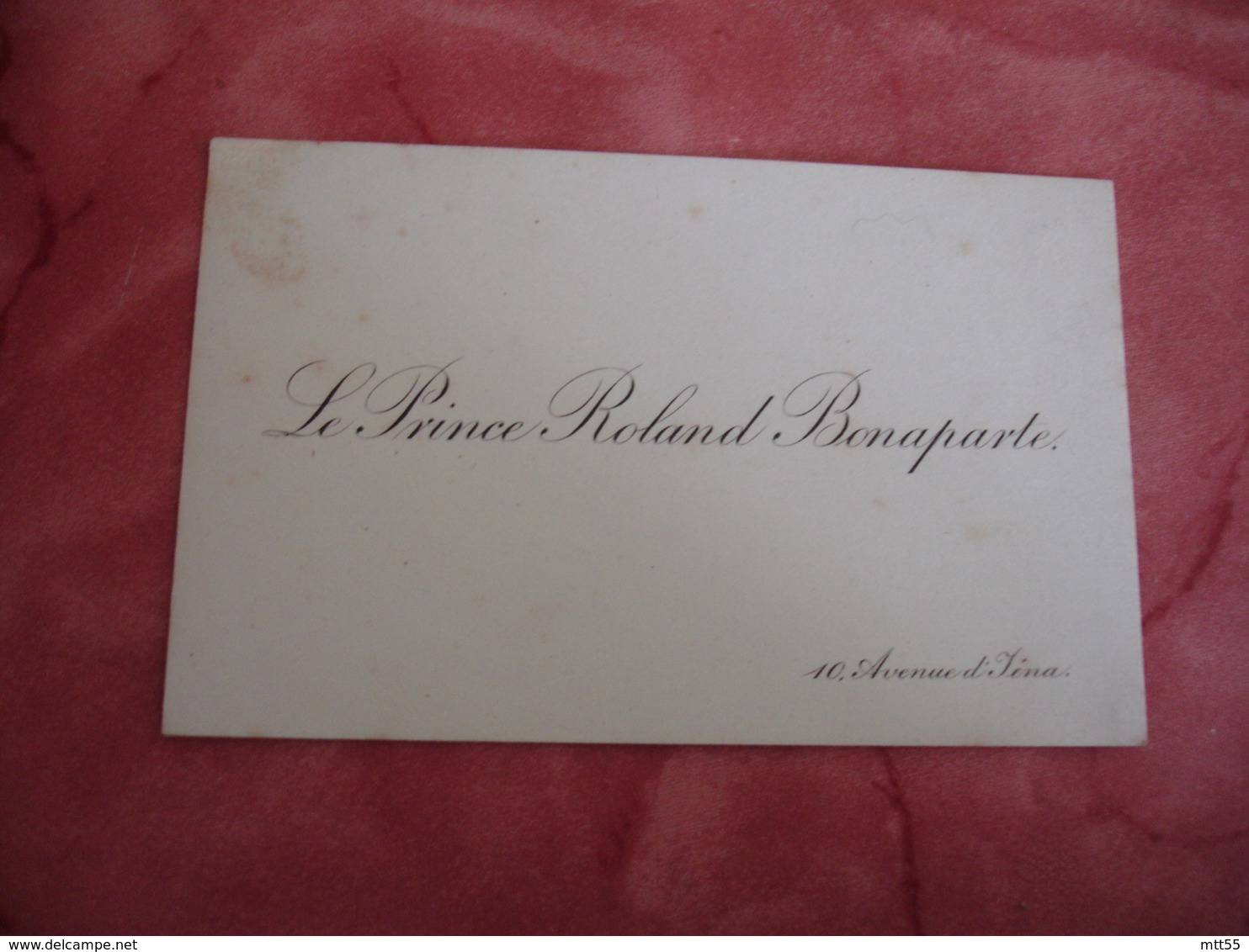 Prince Roland Bonaparte Carte De Visite - Cartoncini Da Visita