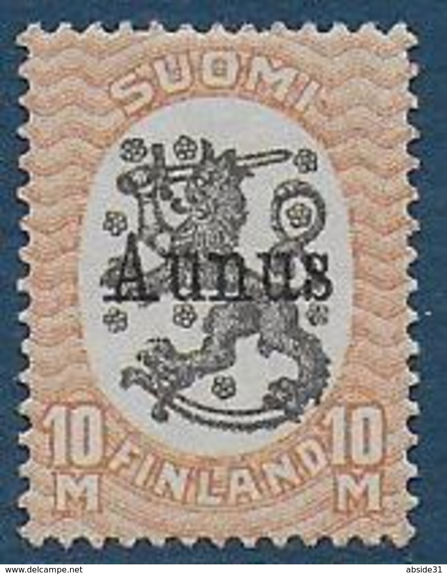 FINLANDE -   N° 132 Neuf Sans Gomme Surchargé AUNUS - Local Post Stamps