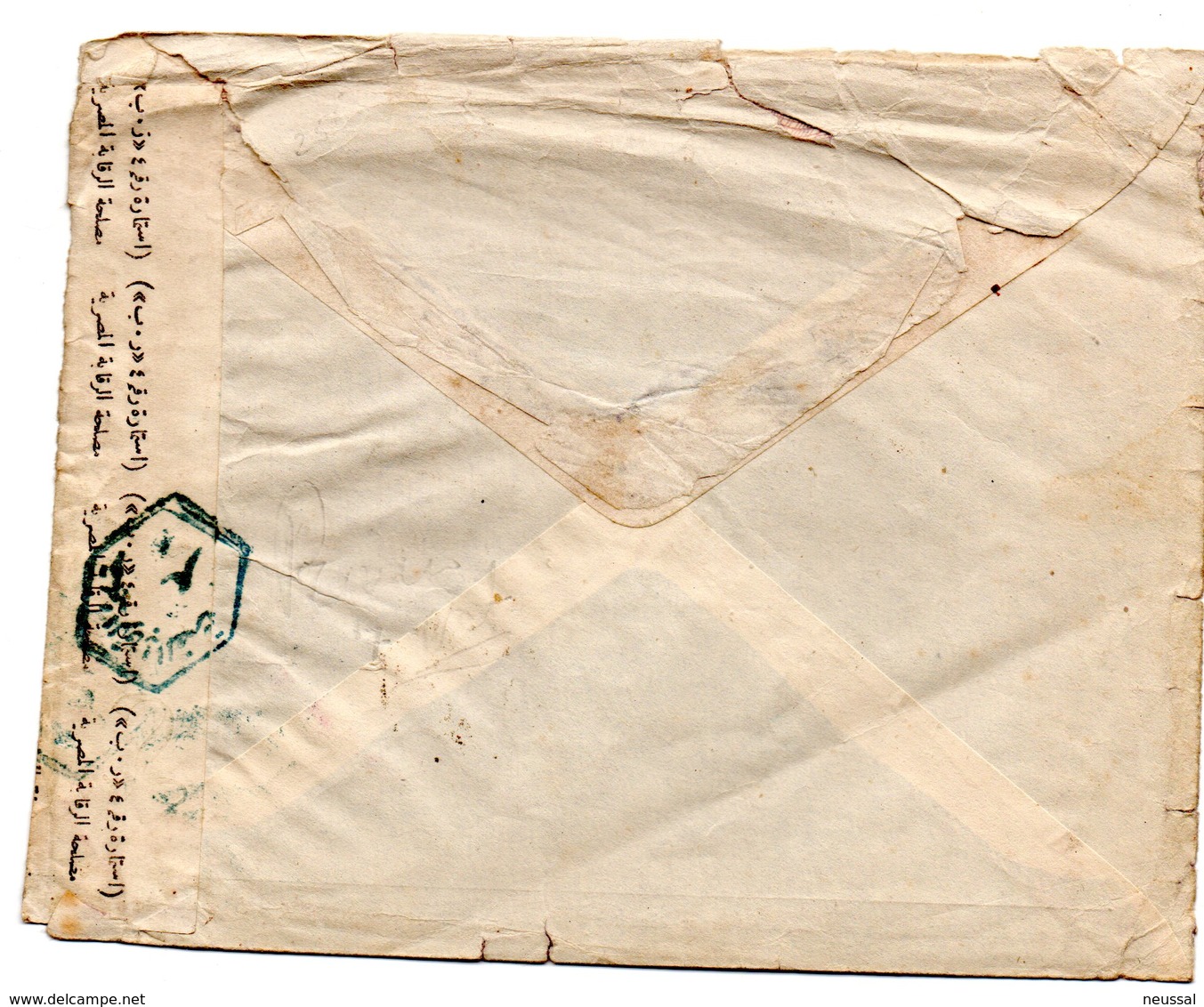 Carta Con Matasellos Air Mail Direccion Johannesburg. - Cartas & Documentos