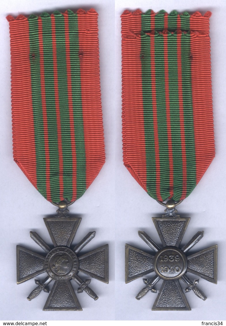 Médaille Croix Guerre 1939 - 1940 - France