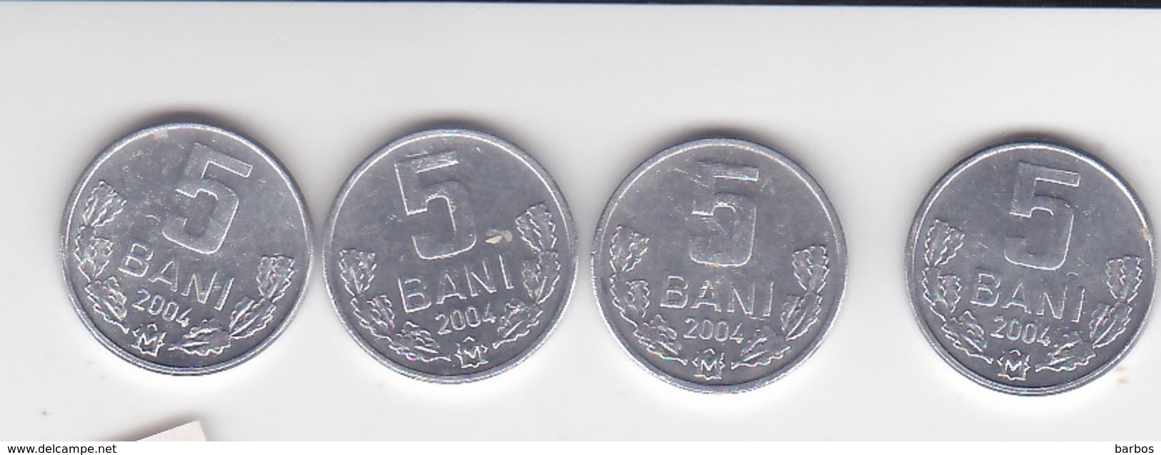 Moldova , Moldavie , Moldawien , 2004 ,  5 Ban , 4 Ex. Coins - Moldova