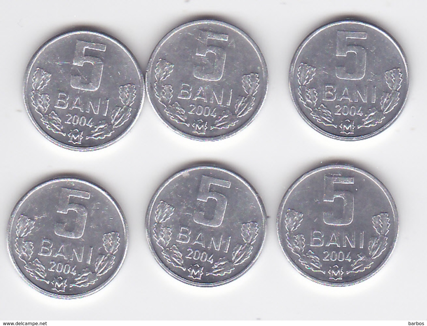 Moldova , Moldavie , Moldawien , 2004 ,  5 Ban , 6 Ex. Coins - Moldova