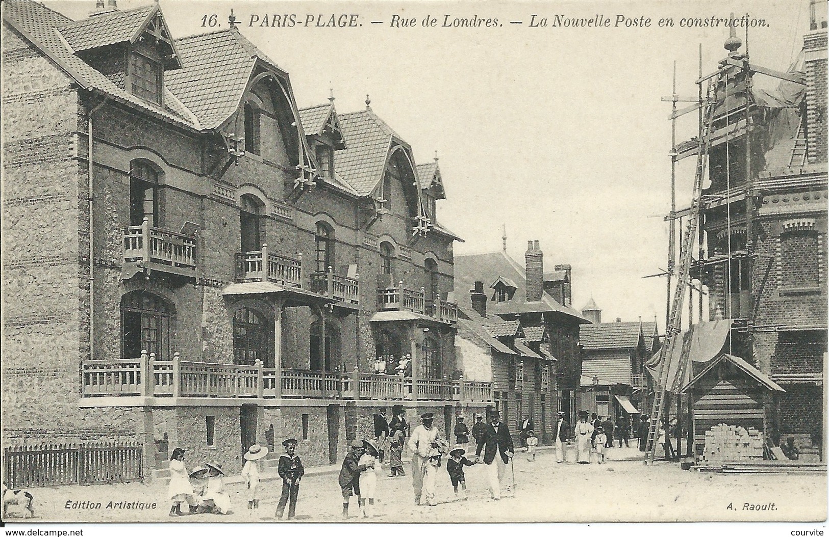 Le Touquet - Paris Plage - Rue De Londres - La Nouvelle Poste En Construction - Le Touquet