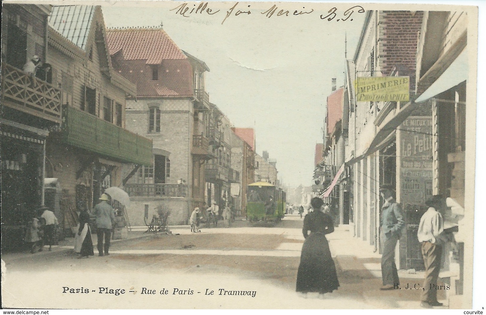 Le Touquet - Paris Plage - Rue De Paris - Le Tramway  ( Carte Précurseur ) - Le Touquet