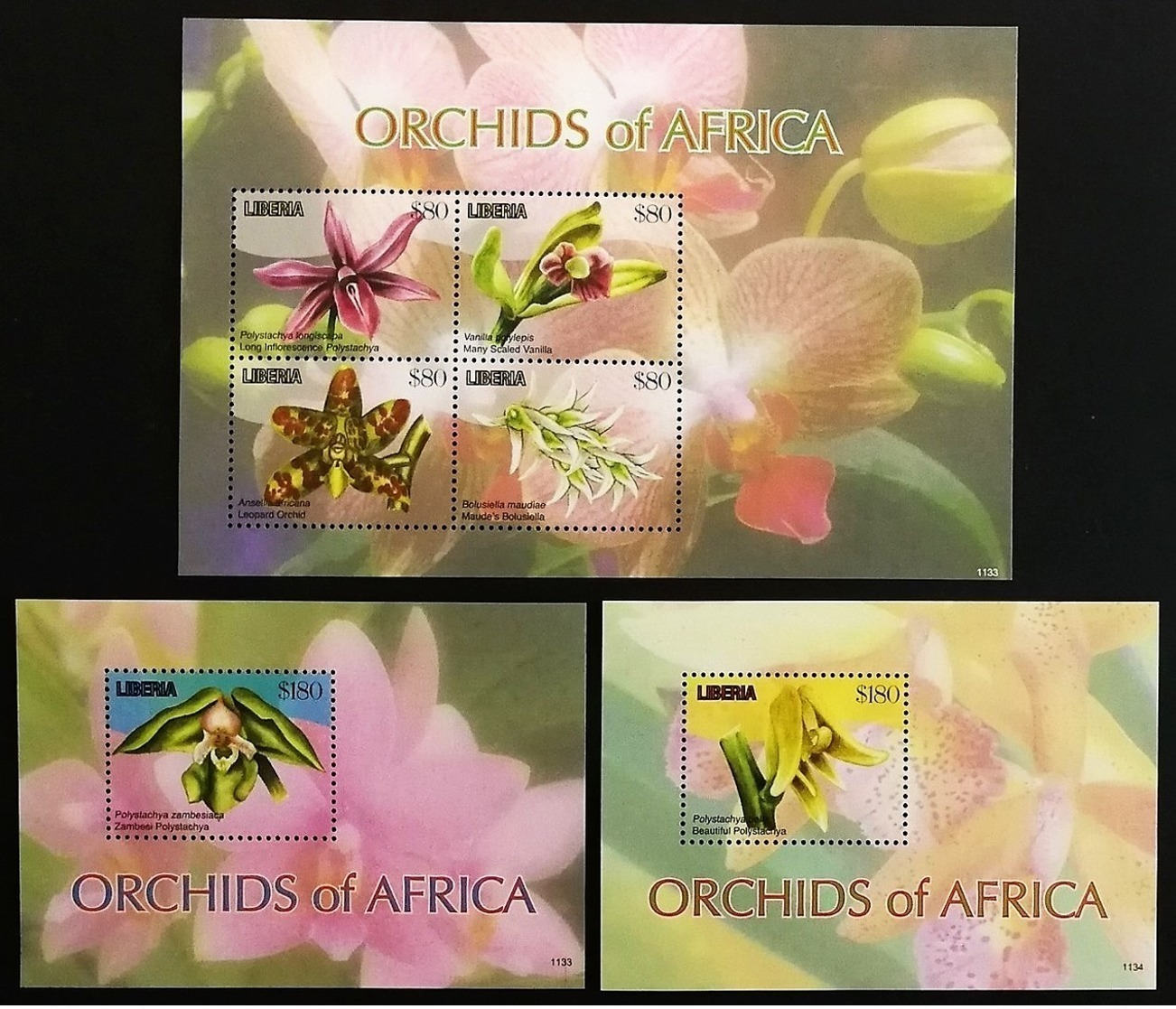 # Liberia 2011**Mi.5989-94  Orchids , MNH [11;250/12;66,78] - Orquideas