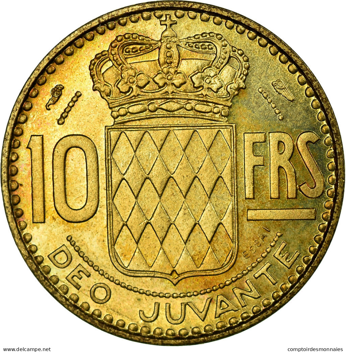 Monnaie, Monaco, 10 Francs, 1950, SUP, Cupro-Aluminium, Gadoury:139, KM:E24 - 1949-1956 Old Francs