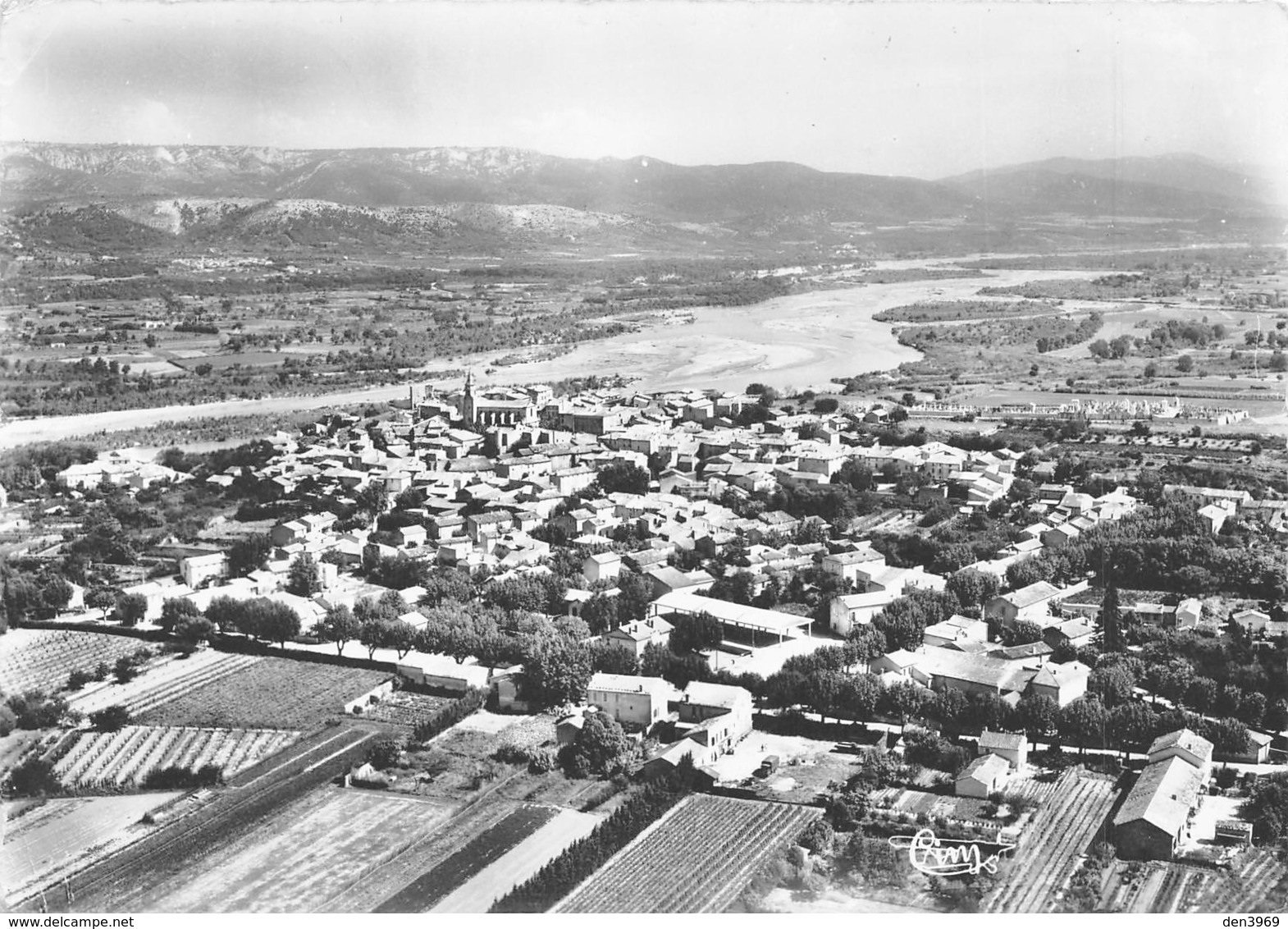 MALLEMORT - Vue Panoramique Aérienne De La Ville Et La Vallée De La Durance - Mallemort