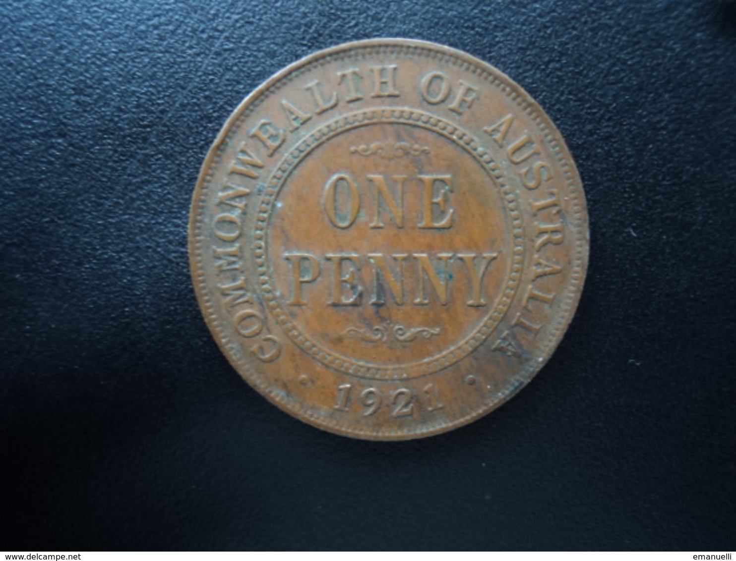 AUSTRALIE : 1 PENNY   1921 (m & Sy)     KM 23      TTB(+) - Penny