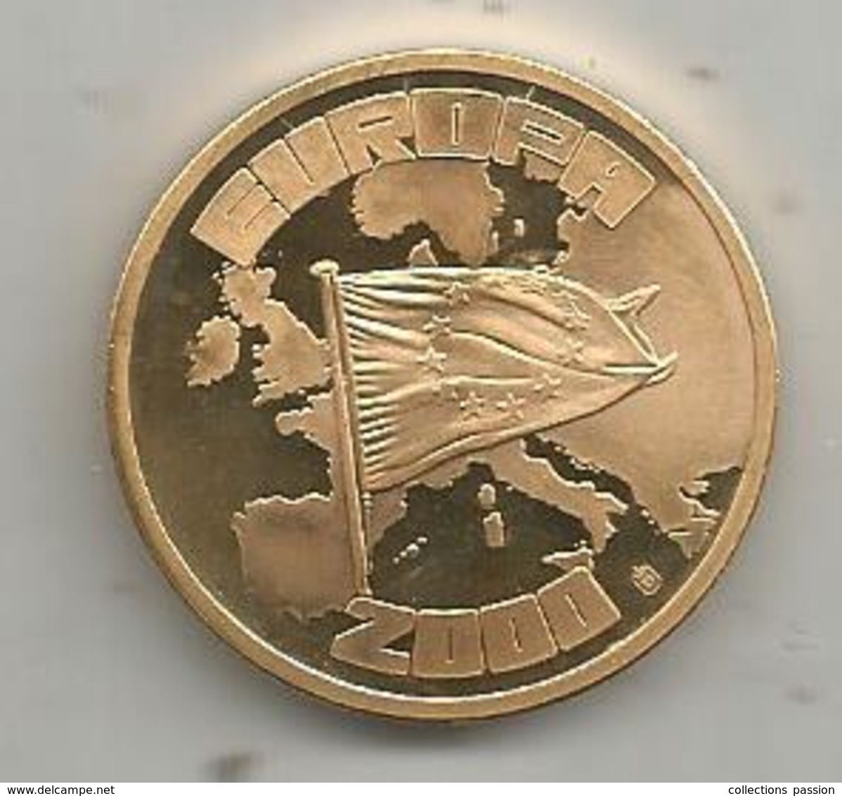 Médaille, EUROPA ,  ECU ,  2000 , 2 Scans   ,frais Fr 1.75 E - Otros & Sin Clasificación