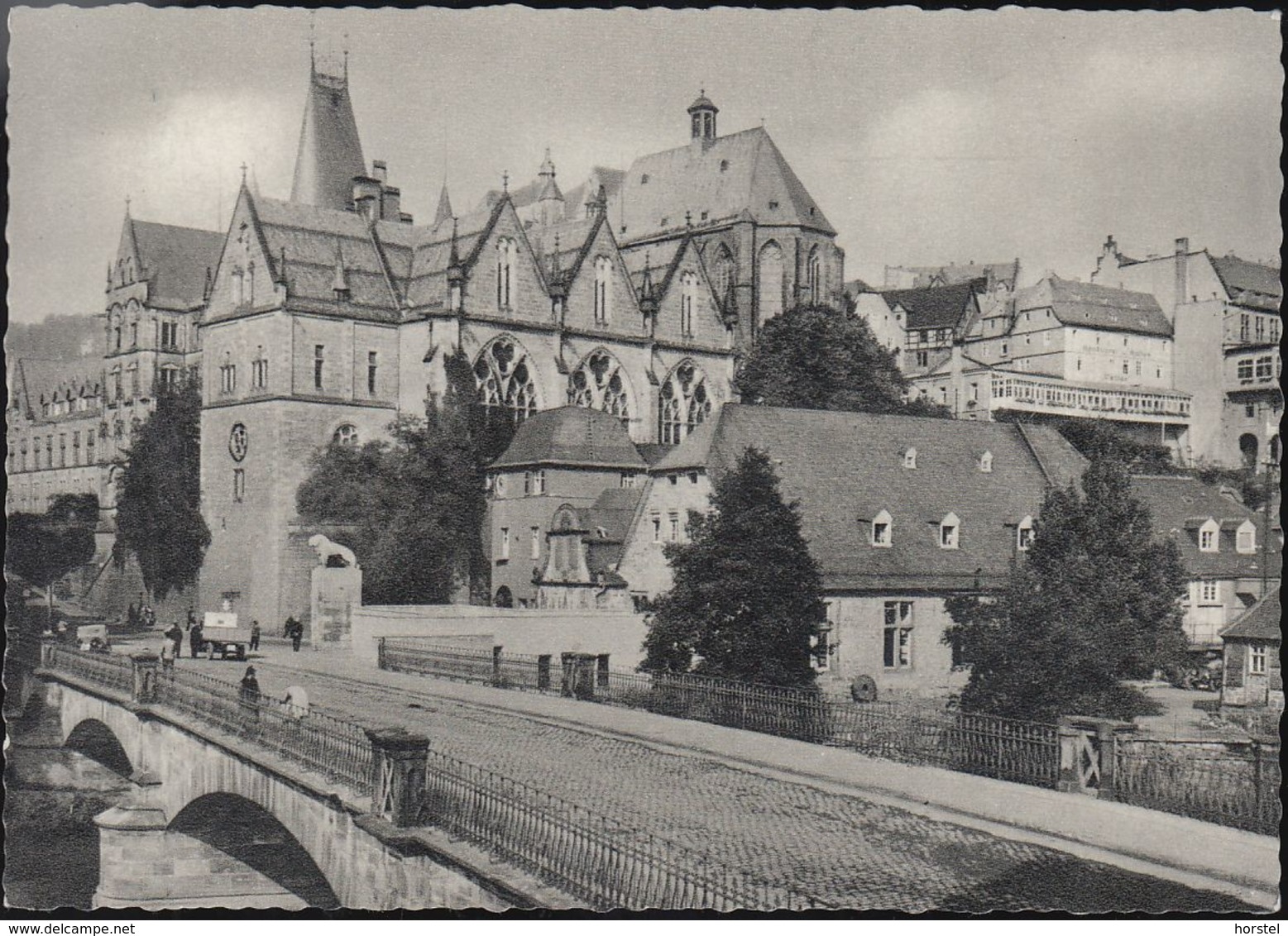 D-35037 Marburg - Lahnbrücke Mit Universität Und Terrassen - Cars - Marburg