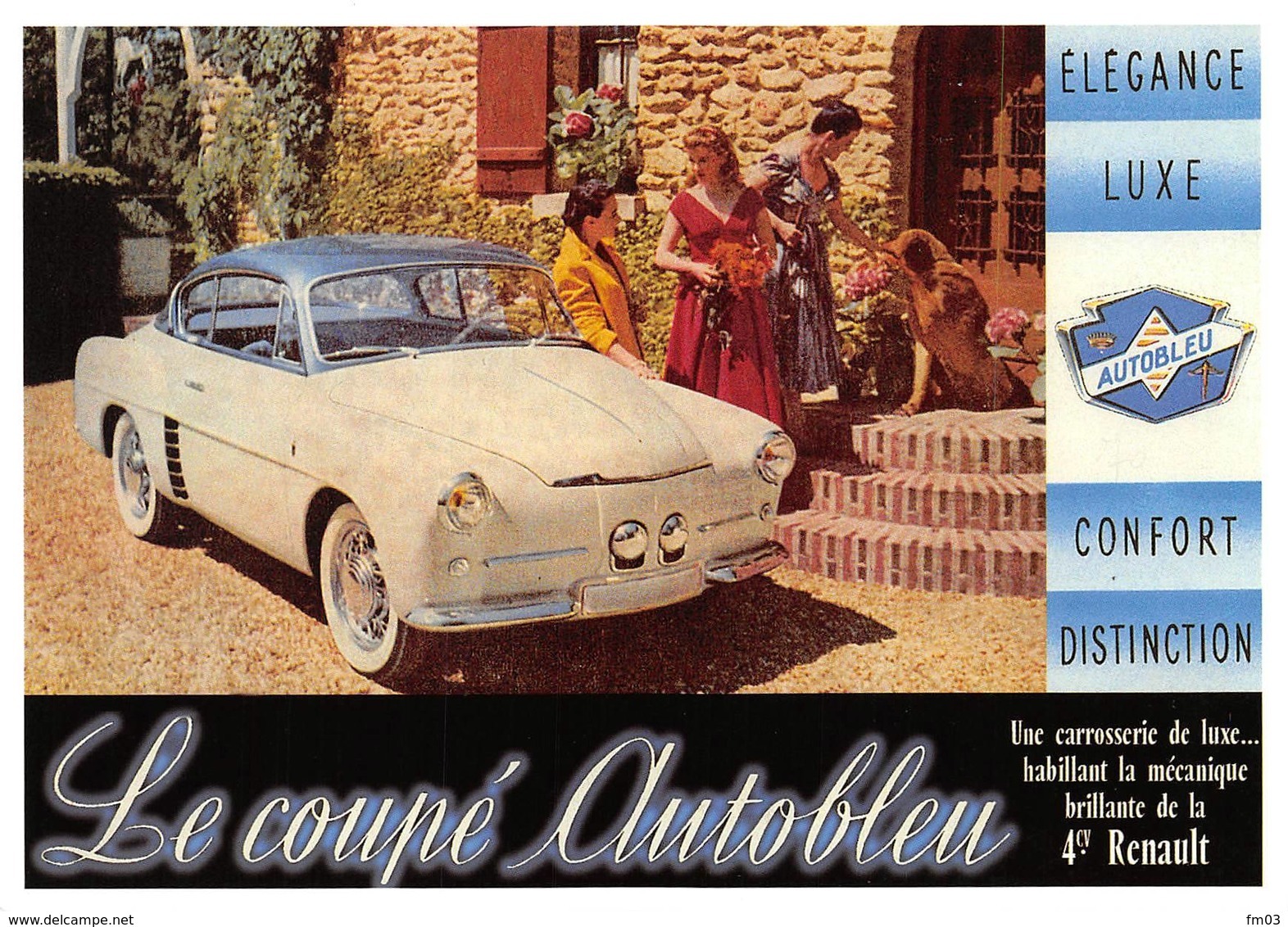 Renault 4cv Coupé Autobleu - Voitures De Tourisme