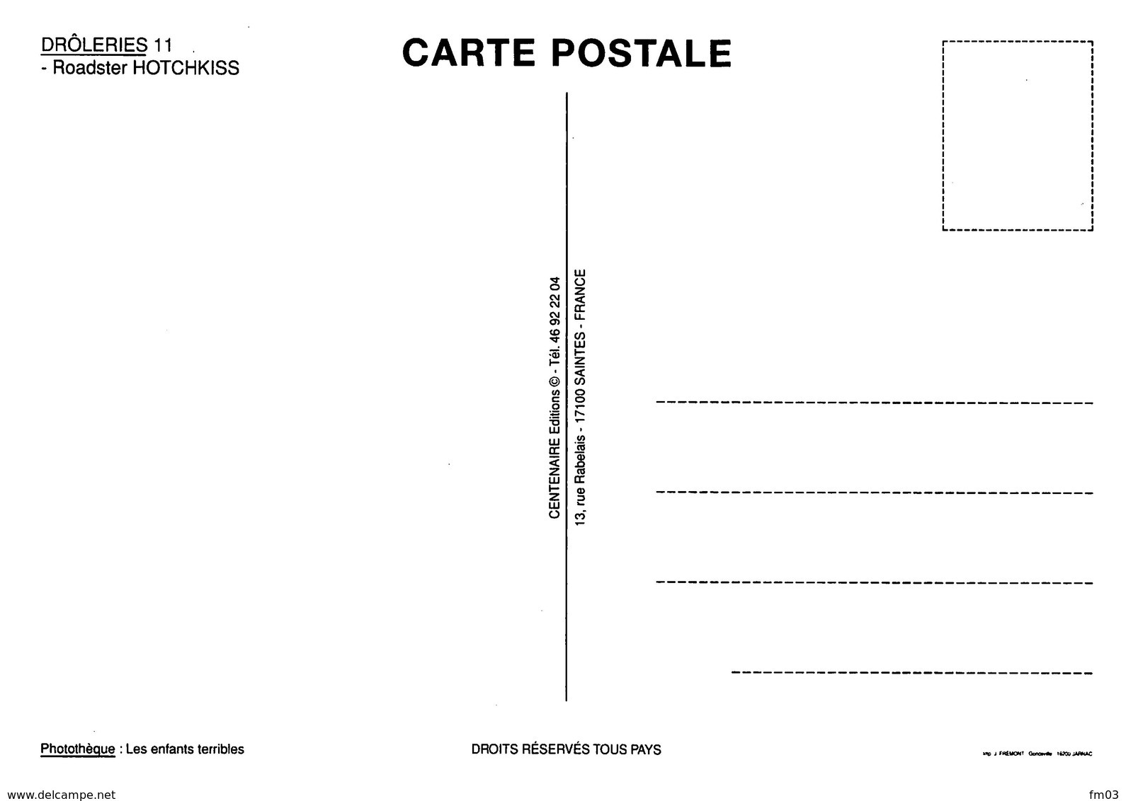 Hotchkiss - Voitures De Tourisme