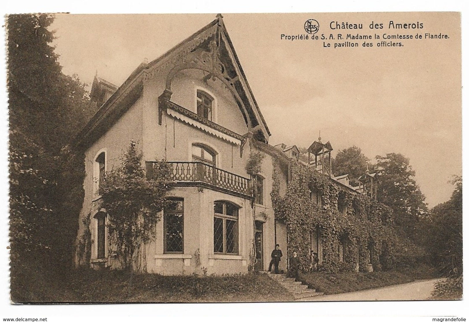 CPA PK  CHATEAU DES AMEROIS   PROPRIETE DE S.A.R. MADAME LA COMTESSE DE FLANDRE  LE PAVILLON DES OFFICIERS - Autres & Non Classés