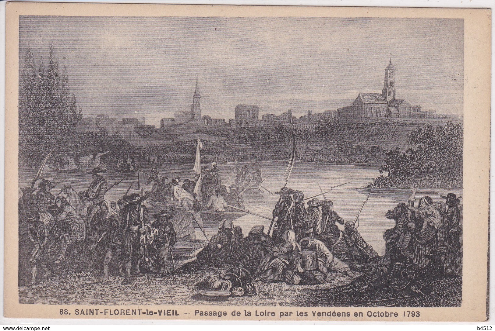 49 SAINT FLORENT Le VIEIL Passage Dela Loire Par Les Vendéens En Octobre 1793 , Guerre De Vendée - Other & Unclassified