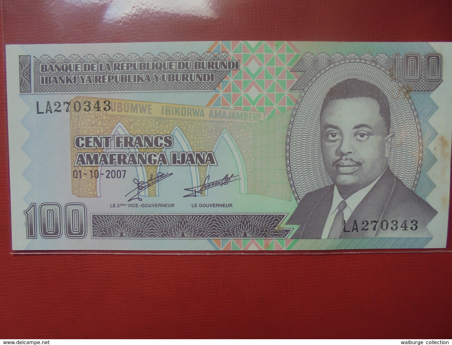 BURUNDI 100 FRANCS 2007 PEU CIRCULER/NEUF - Burundi