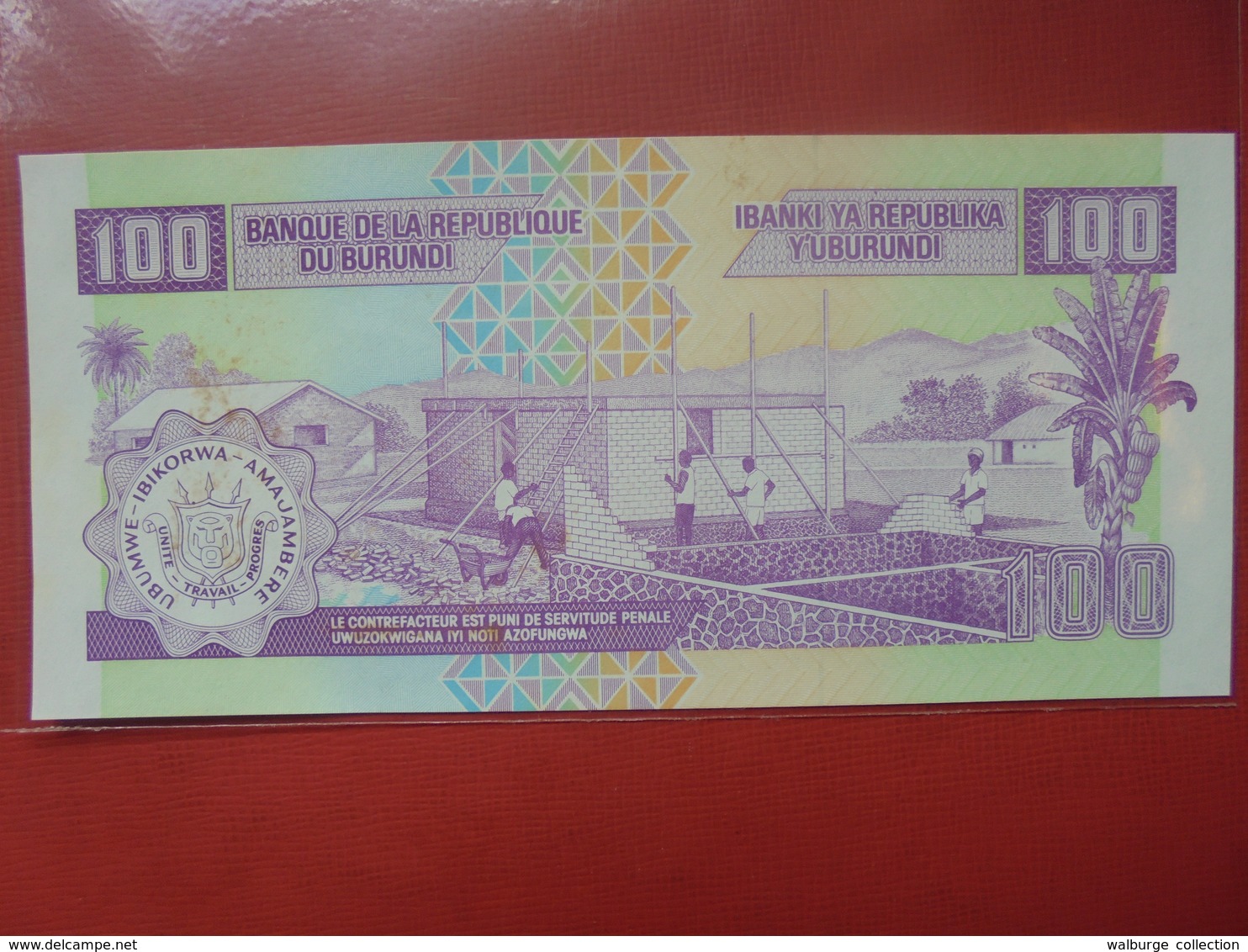 BURUNDI 100 FRANCS 2007 PEU CIRCULER/NEUF - Burundi