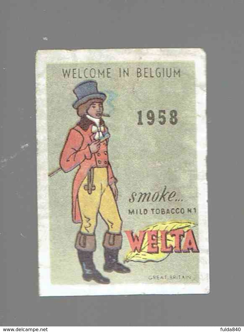 * VELTA 1958 * ." étiquette D'Allumette / Made In Belgique" - Boites D'allumettes - Etiquettes