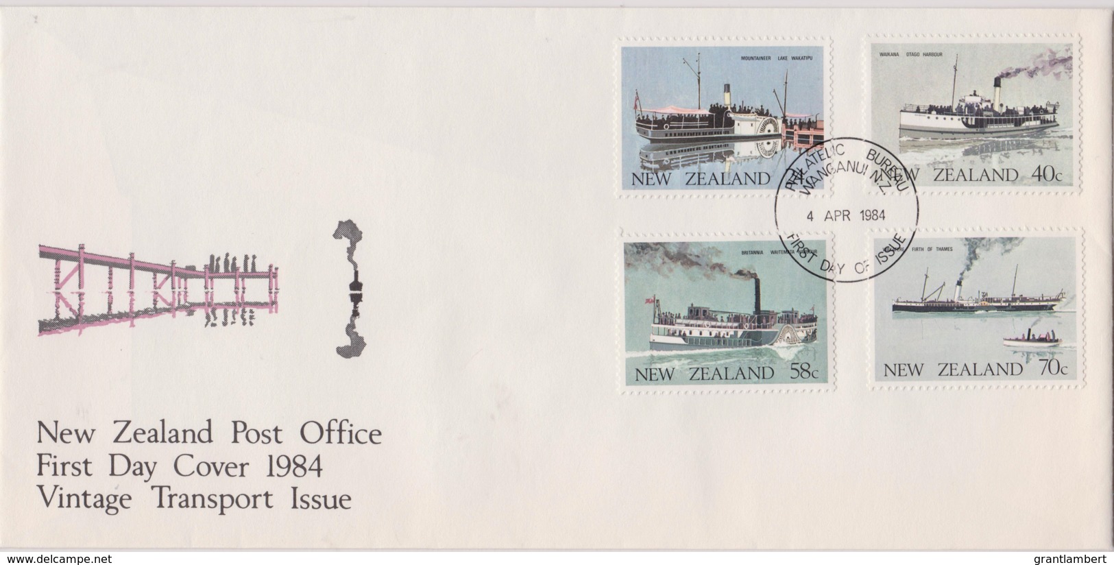 New Zealand 1984 Vintage Transport - Ships FDC - FDC