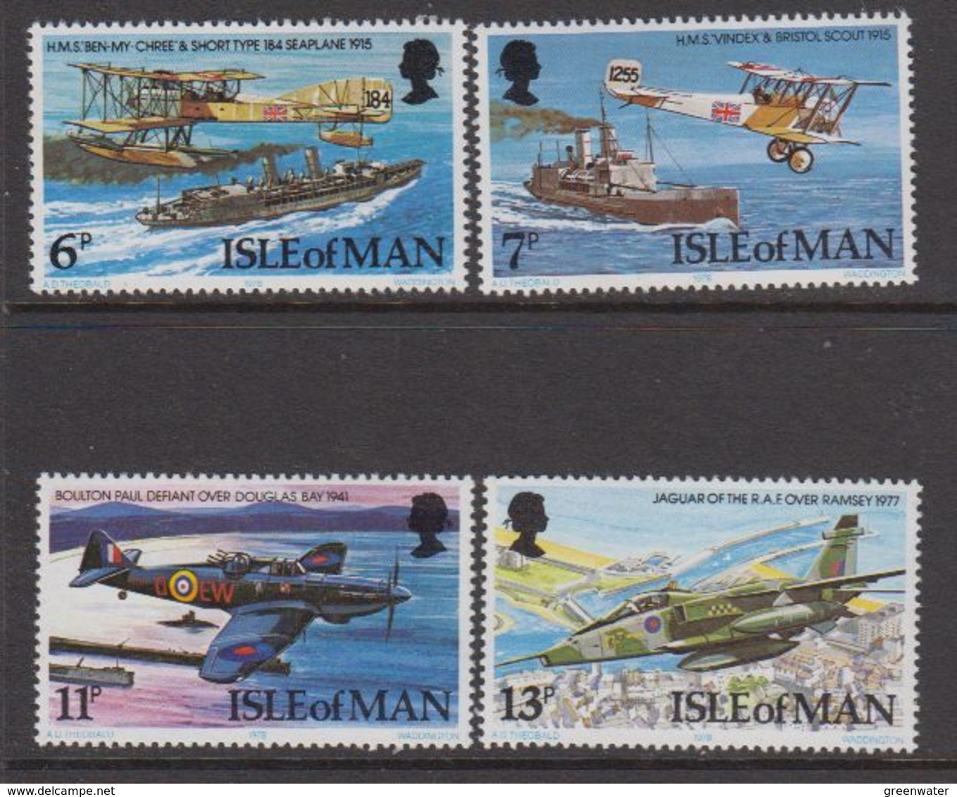 Isle Of Man 1978 Royal Air Force 4v ** Mnh (42918N) - Man (Eiland)