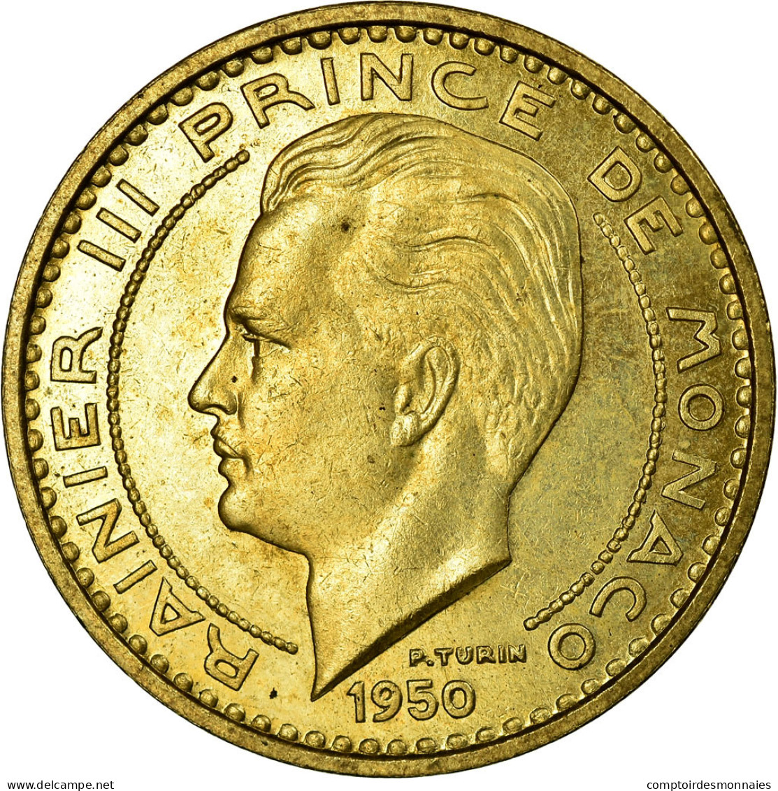 Monnaie, Monaco, 50 Francs, 1950, SUP, Cupro-Aluminium, Gadoury:141, KM:E30 - 1949-1956 Oude Frank