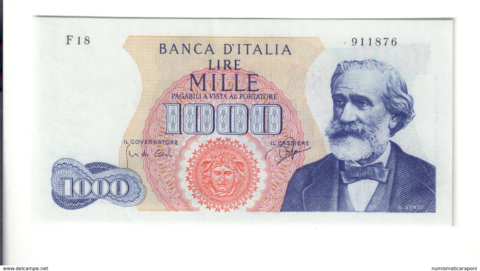 1000 LIRE VERDI I° TIPO 05 07 1963 N.C. Sup  Naturale LOTTO 2523 - 1000 Lire