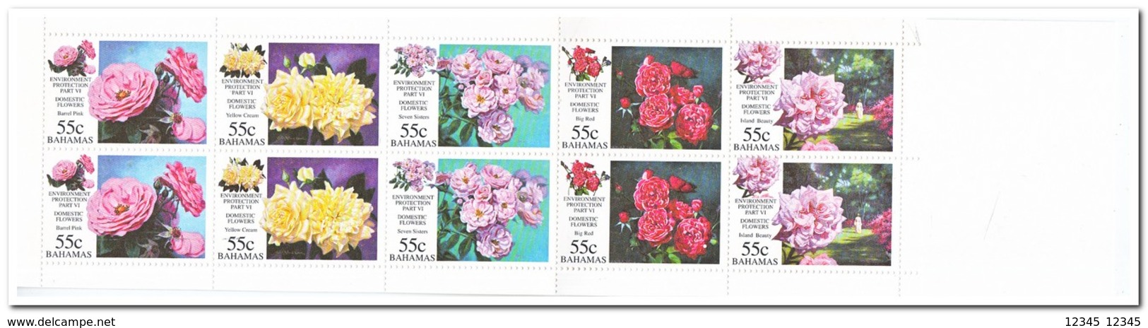 Bahama's 1998, Postfris MNH, Flowers, Roses ( Booklet, Carnet ) - Bahama's (1973-...)