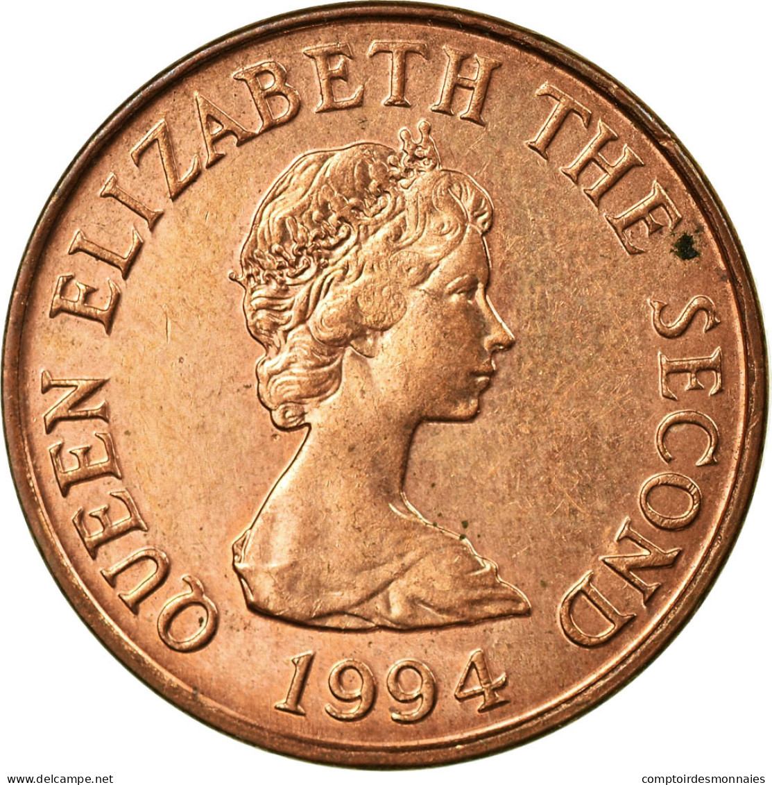 Monnaie, Jersey, Elizabeth II, Penny, 1994, TTB+, Copper Plated Steel, KM:54b - Jersey