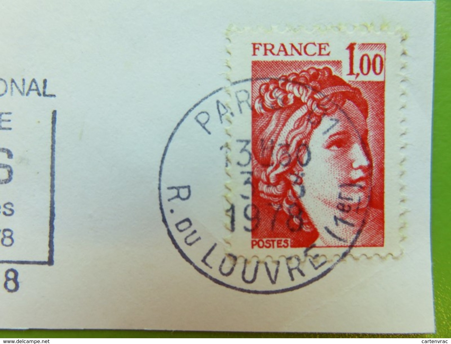 Flamme - Salon Agriculture Paris - Cachet Rue Du Louvre - Timbre YT N° 1972 (Sabine) - 1978 - Mechanical Postmarks (Advertisement)