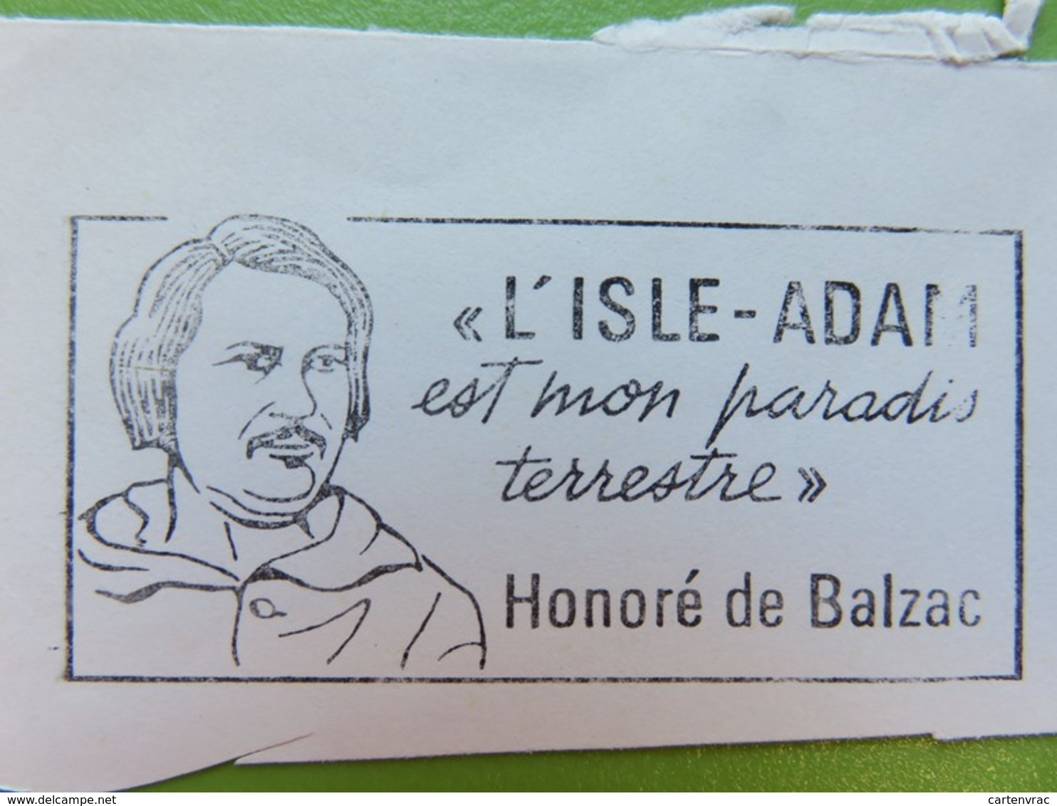 Flamme - Honoré De Balzac - L'Isle-Adam (Val D'Oise) - Timbre YT N° 1354B (Armoiries De Paris) - 1967 - Mechanical Postmarks (Advertisement)
