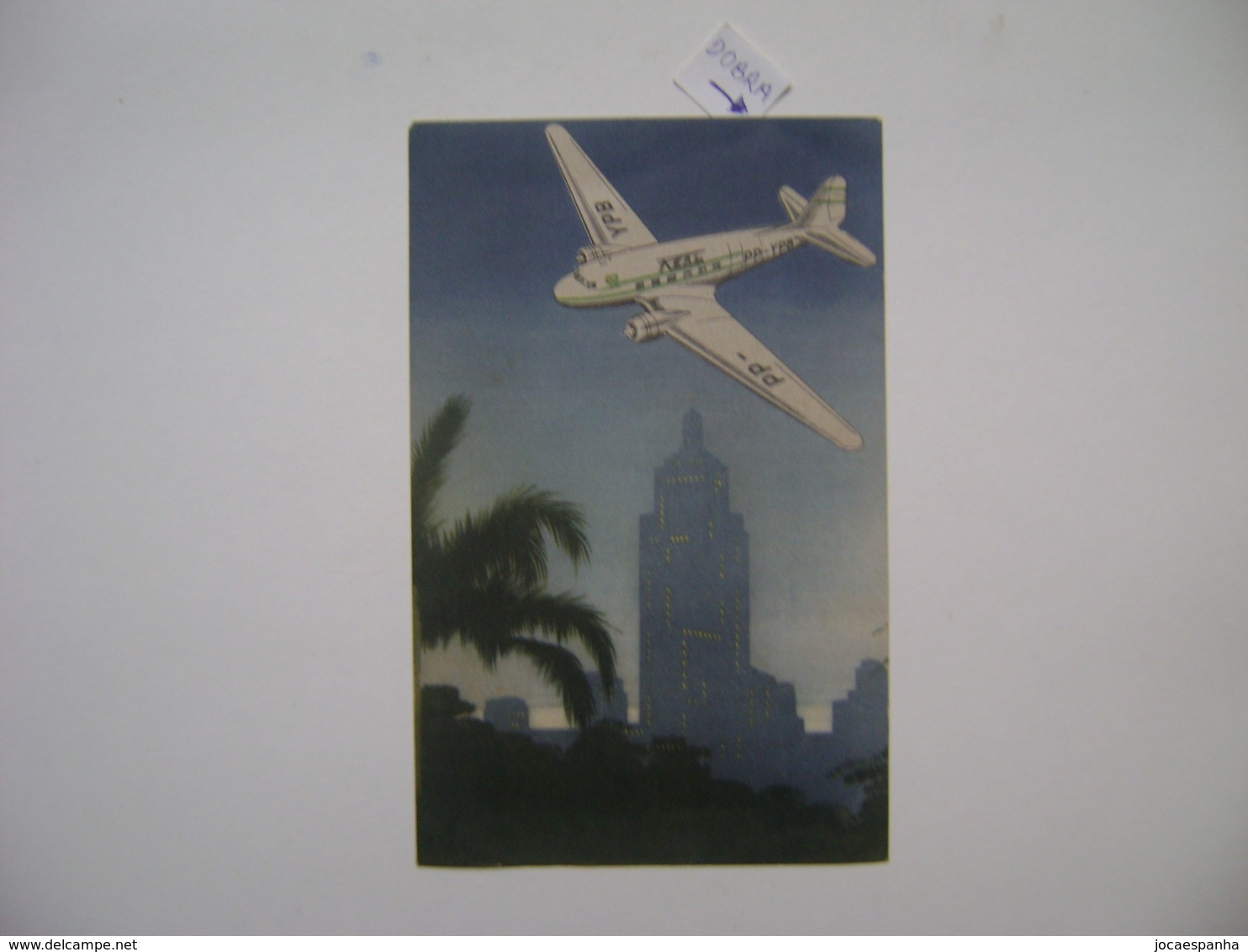 RARE ORIGINAL COMPANY POSTCARD AIRPLANE OF REAL IN THE STATE - 1946-....: Modern Tijdperk