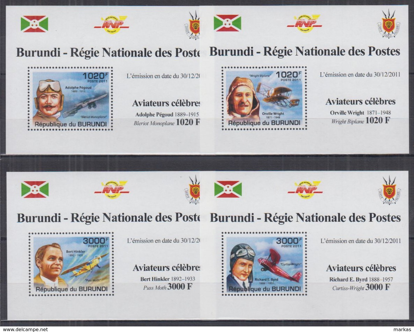 L255. Burundi - MNH - Transport - Airplanes - Deluxe - Autres & Non Classés