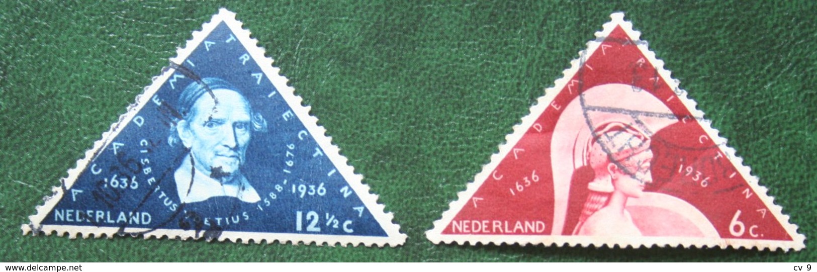 300 Jaar Universiteit Utrecht NVPH 287-288 (Mi 295-296) 1936 Gestempeld / USED NEDERLAND / NIEDERLANDE - Used Stamps