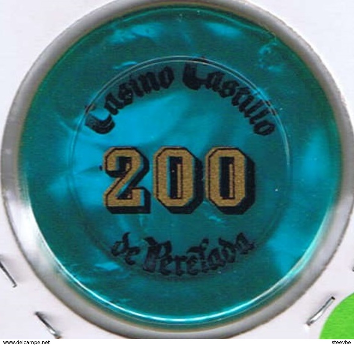 Casino Chip 200 Pesetas Casino Castillo De Perelada Espagna - Casino
