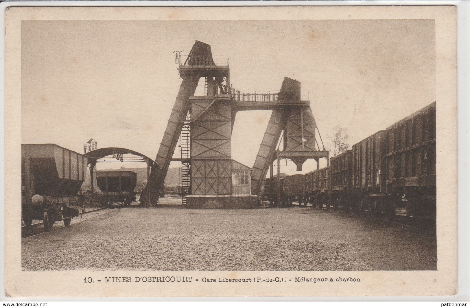 LIBERCOURT GARE MINES OSTRICOURT MINEURS MELANGEUR A CHARBON - Other & Unclassified