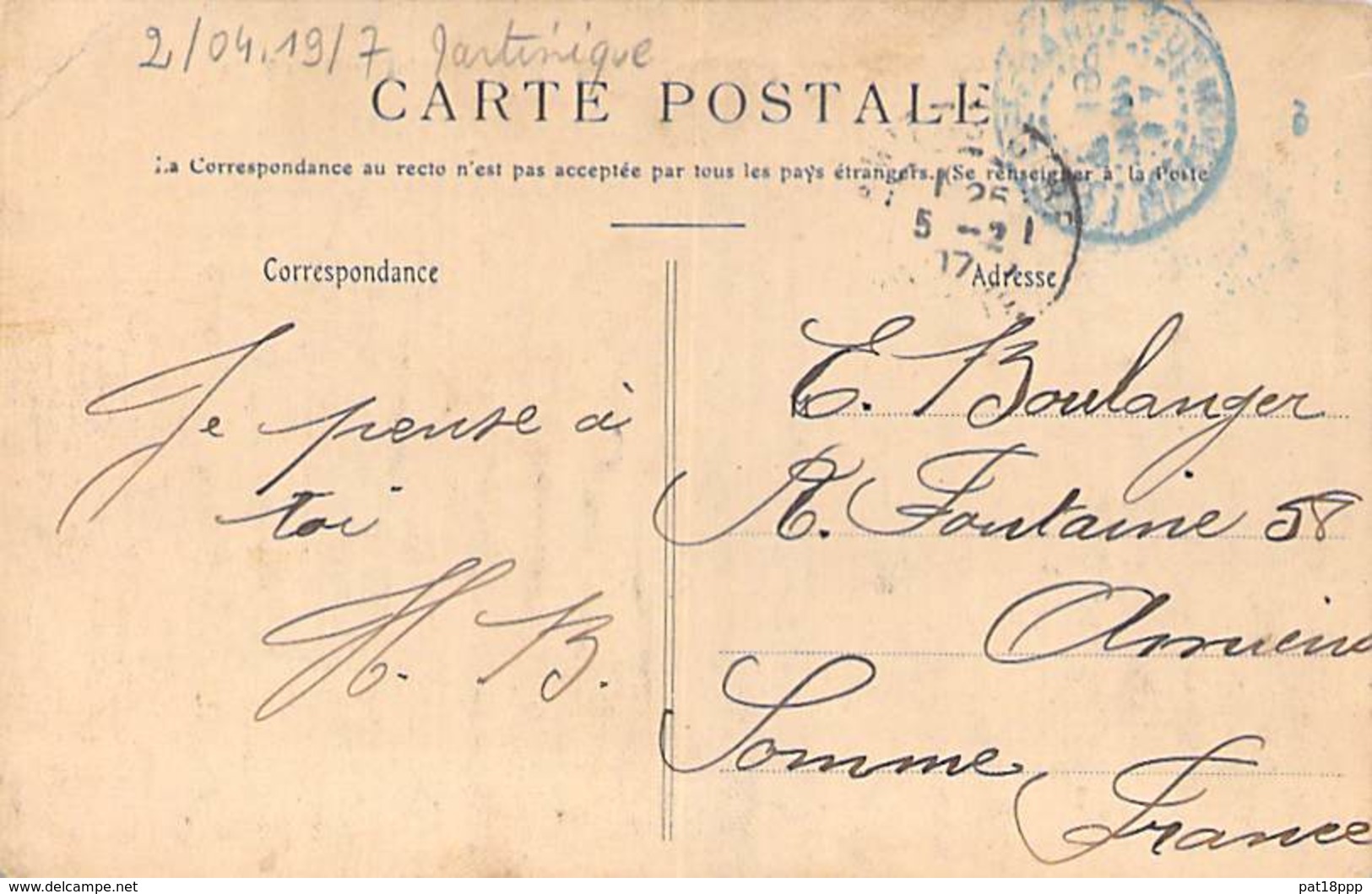 EVENEMENTS Catastrophes ( Eruption Volcanique Du 8 Mai 1902 ) MARTINIQUE St PIERRE Rue Victor Hugo Et Montagne Pelée CPA - Catastrophes