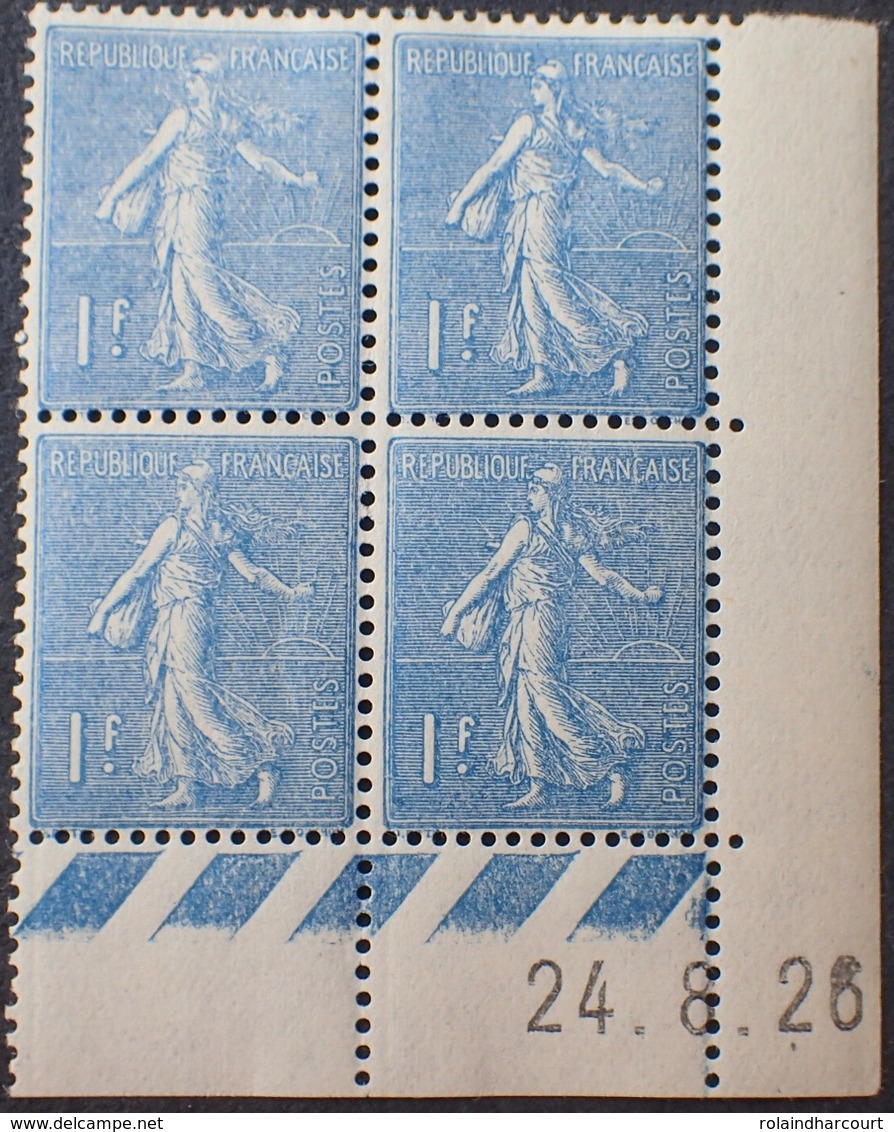 R1934/144 - 1926 - TYPE SEMEUSE LIGNEE - N°205 TIMBRES NEUFS** CdF Daté - ....-1929