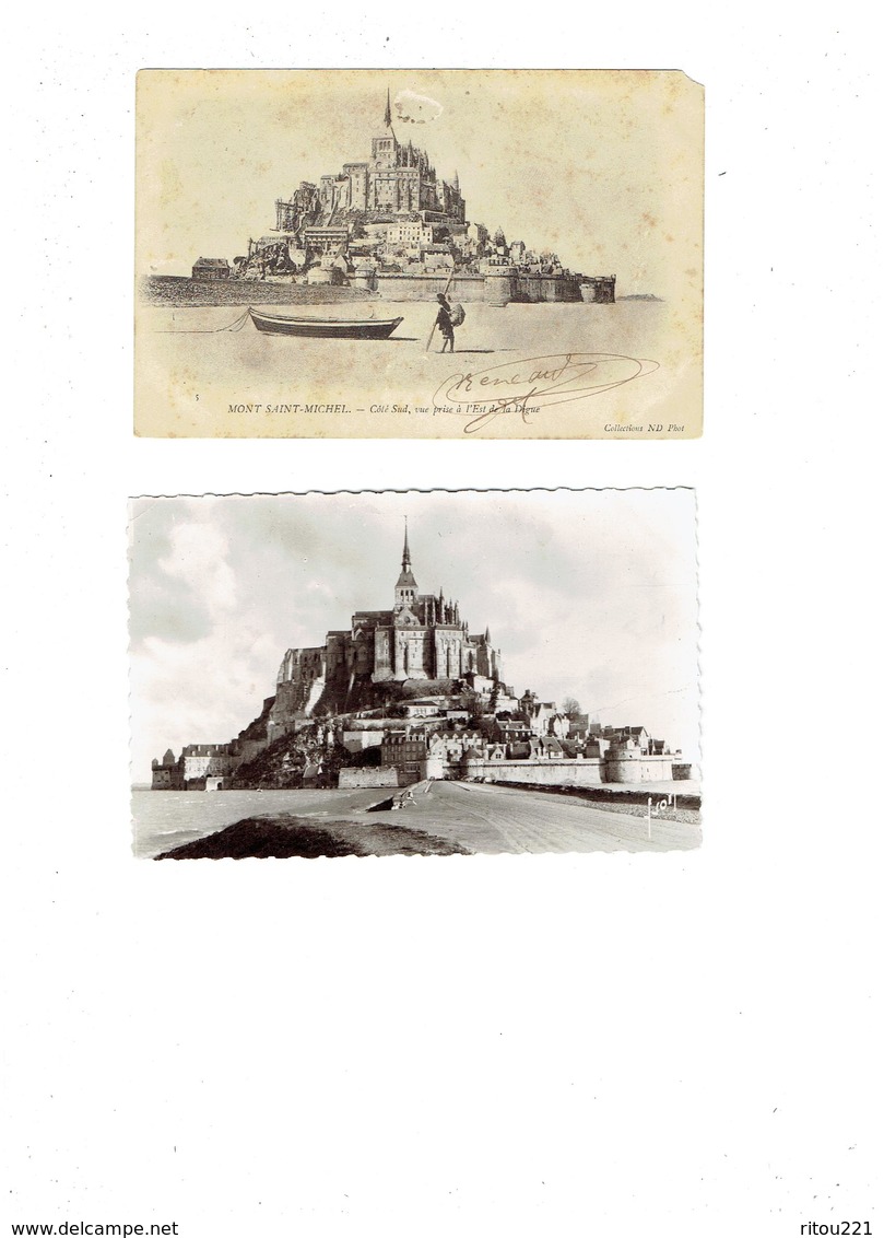 Lot 2 Cpa - 50 - Le Mont Saint Michel - Travaux échafaudage - ND 5  / Yvon B.1295 - Le Mont Saint Michel