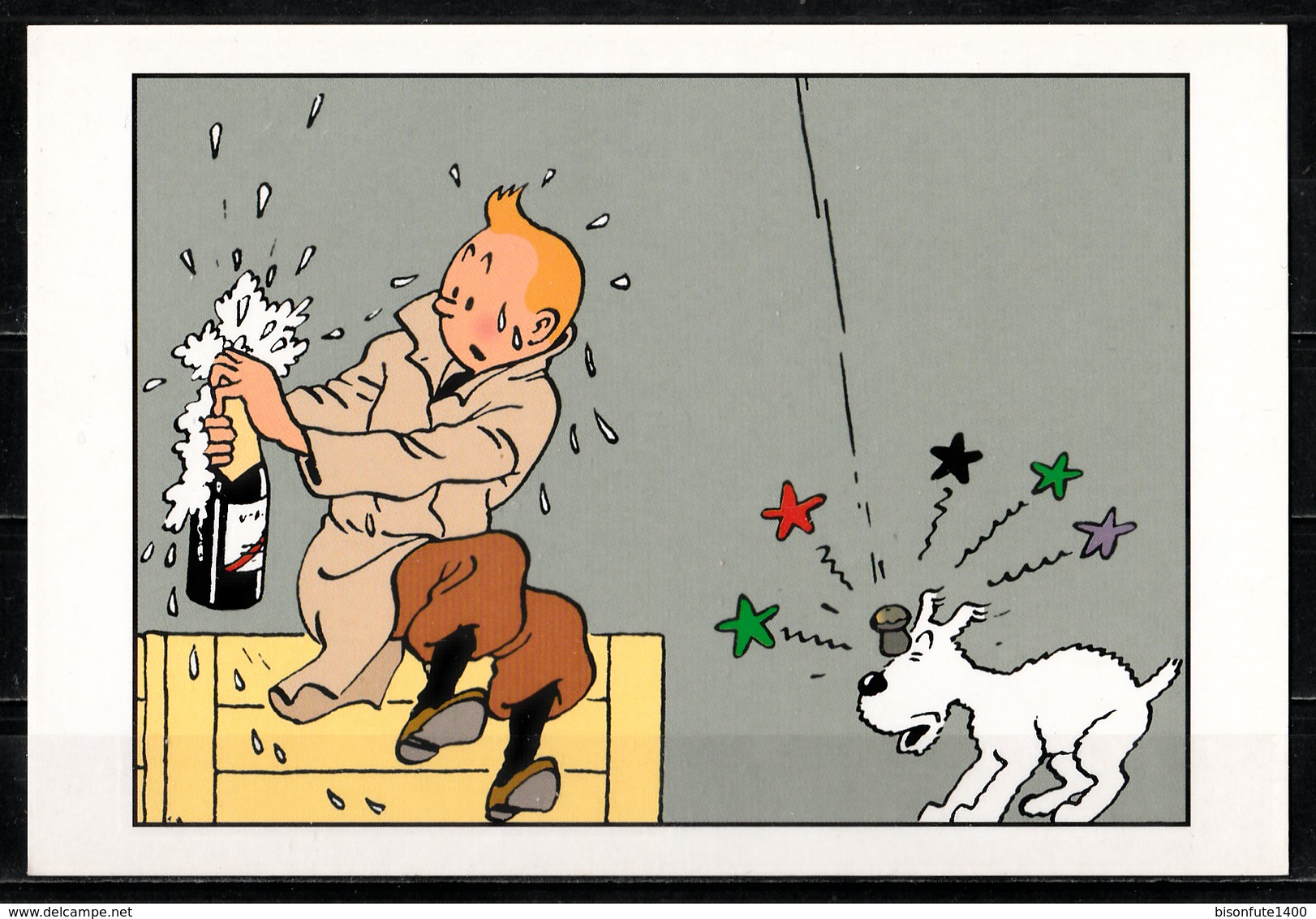 CP Tintin : Editions Hergé/Moulinsart N° 034 ( Recto-Verso ) - Bandes Dessinées