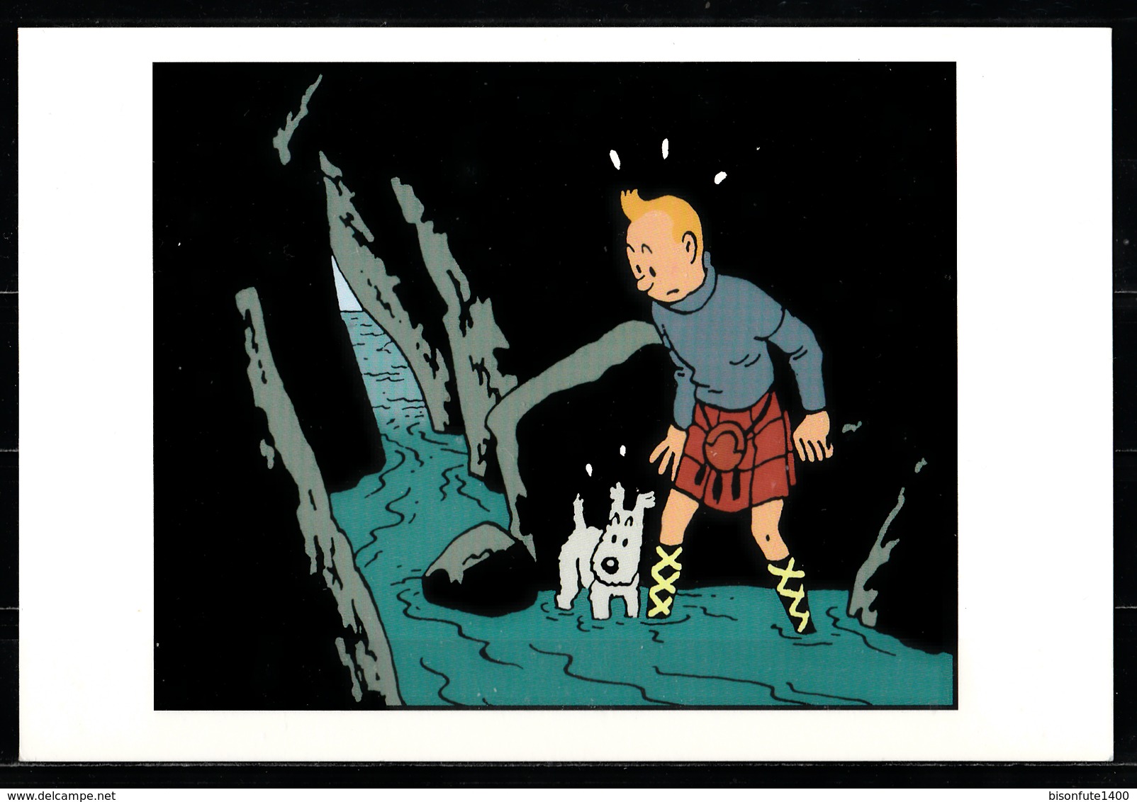 CP Tintin : Editions Hergé/Moulinsart Sundancer N° 010 ( Recto-Verso ) - Bandes Dessinées