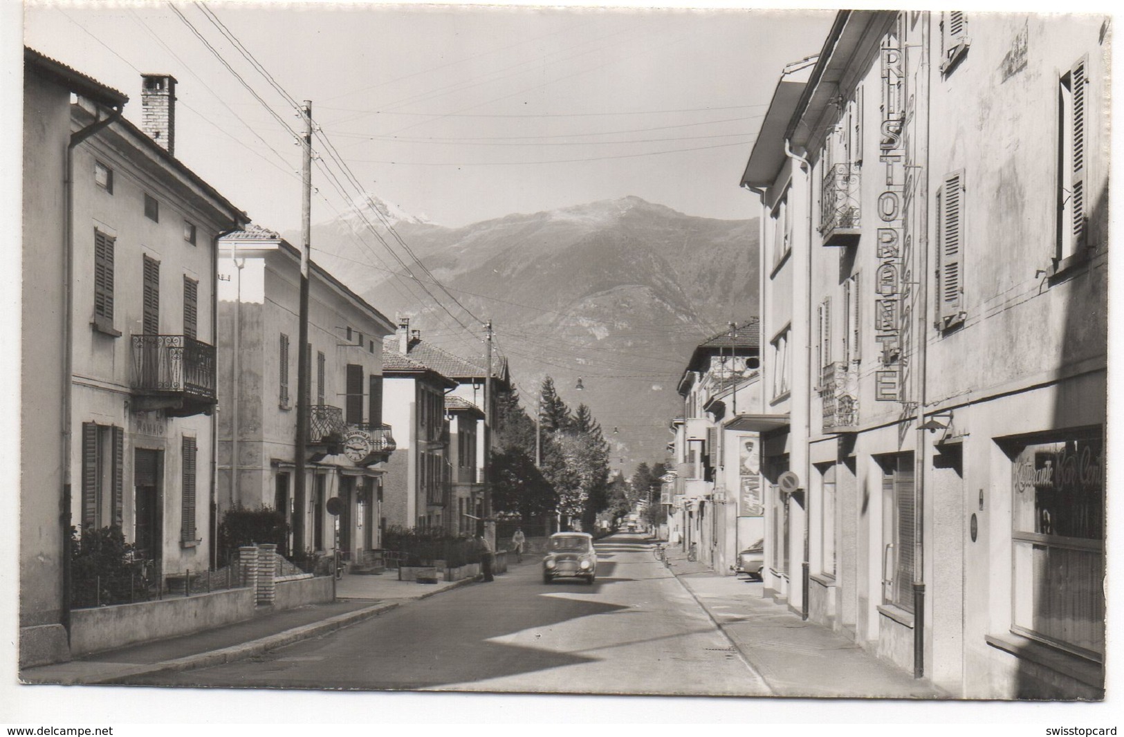 GIUBIASCO Via Borghetto Ristorante Auto Gel. Feldpost - Giubiasco