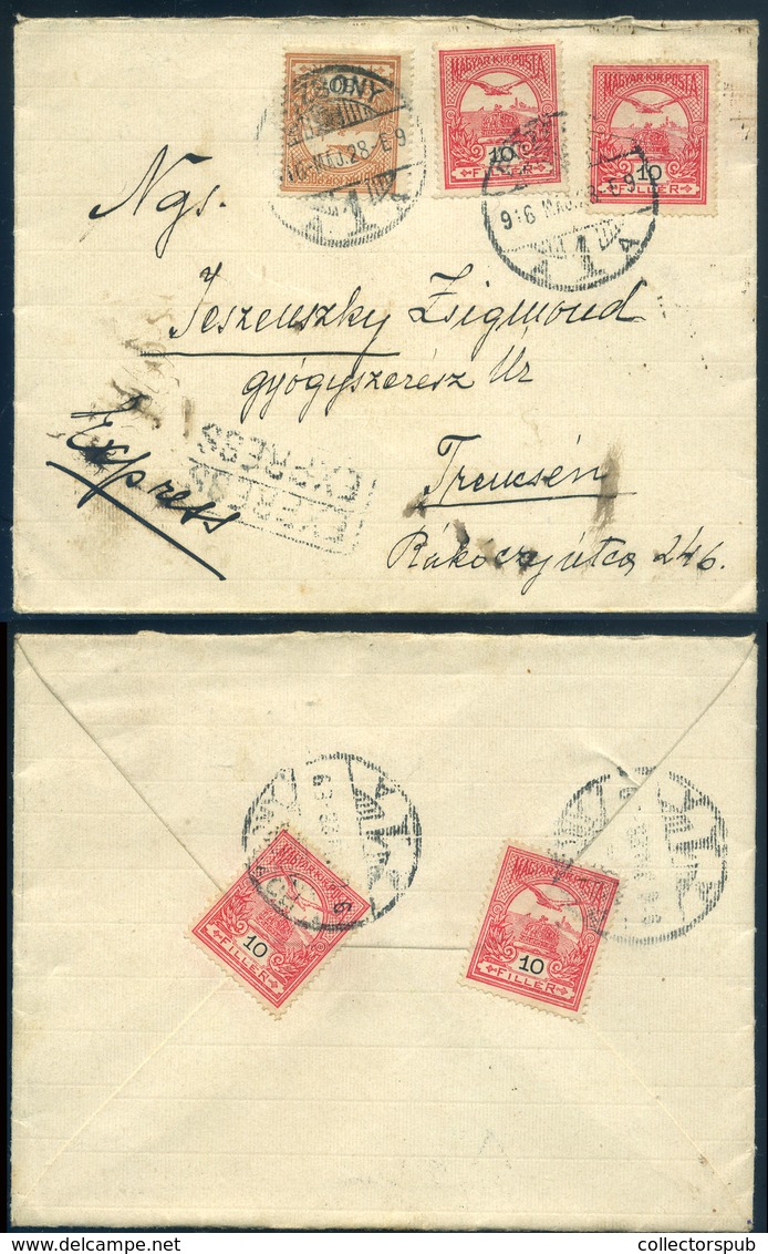 POZSONY 1916. Expressz Levél Temesvárra Küldve - Used Stamps