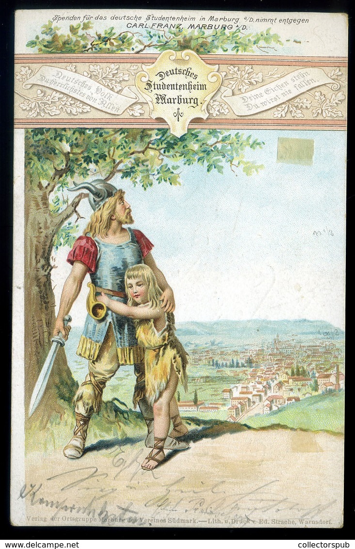 MARBURG 1898. Litho Képeslap - Slovénie
