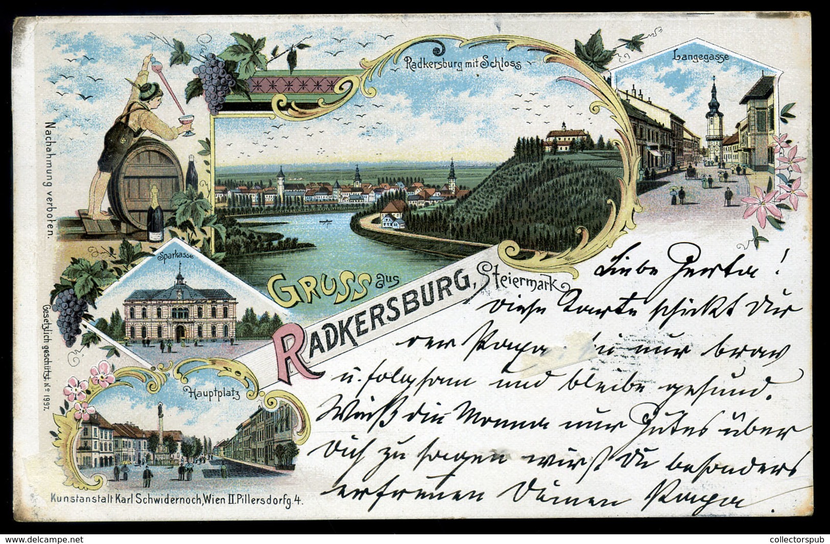 RADKERSBURG 1899. Litho Képeslap - Slovenië