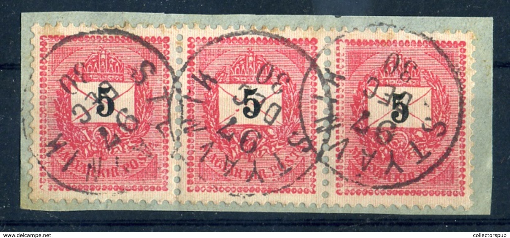 STYÁVNYIK 5Kr Csík Szép Bélyegzés - Used Stamps