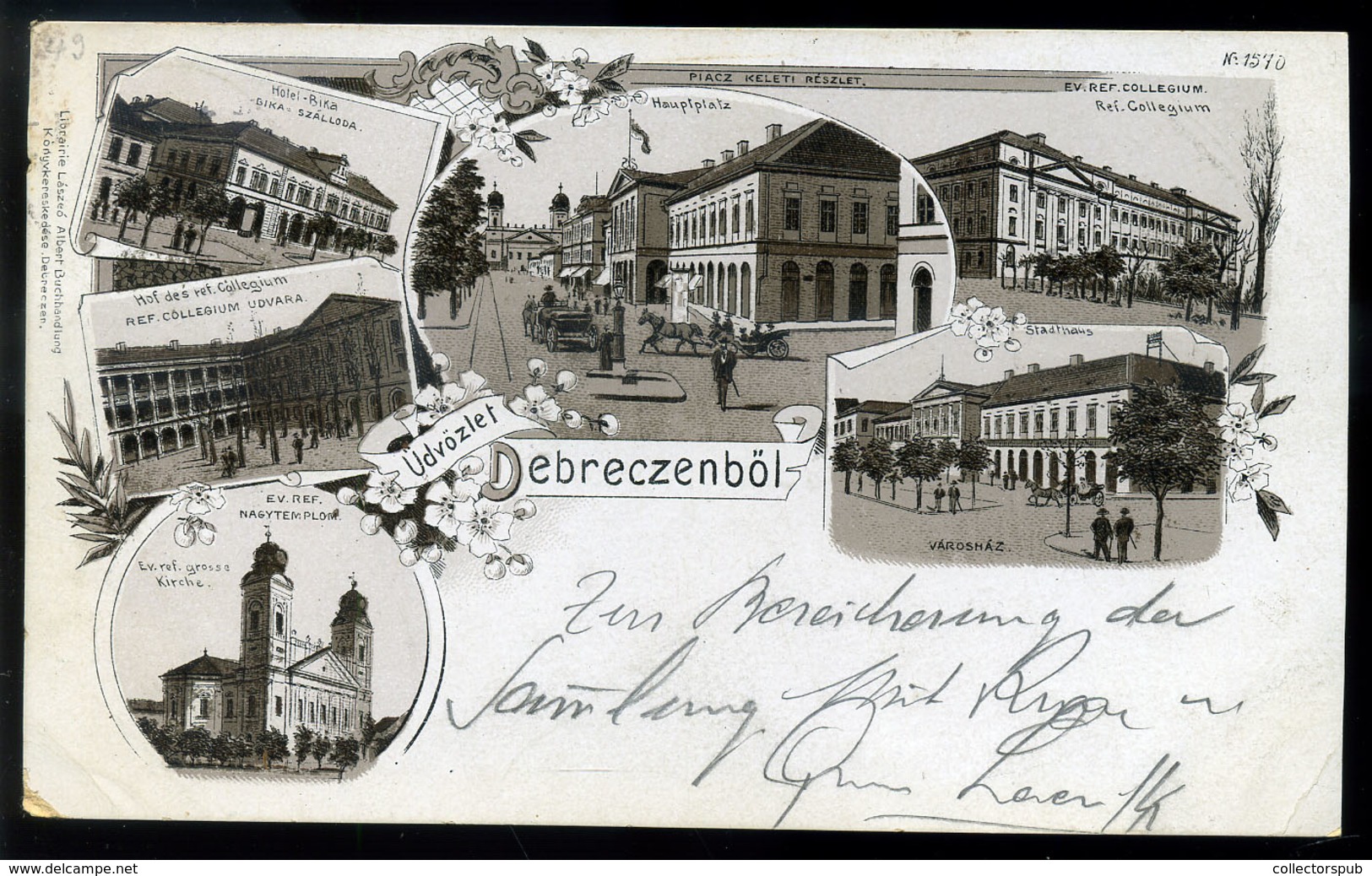 DEBRECEN 1897. Litho Képeslap - Hongarije